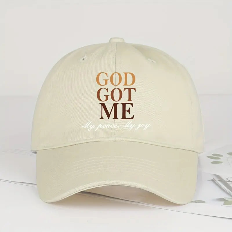 Stylish God Got Me Print, Snapback Design, Comfortable Trucker Hat for Casual Leisure Outdoor Sports - Perfect Gift for Fathers Day, Independence Day, Mothers Day, New Year, Thanksgiving Day Temu