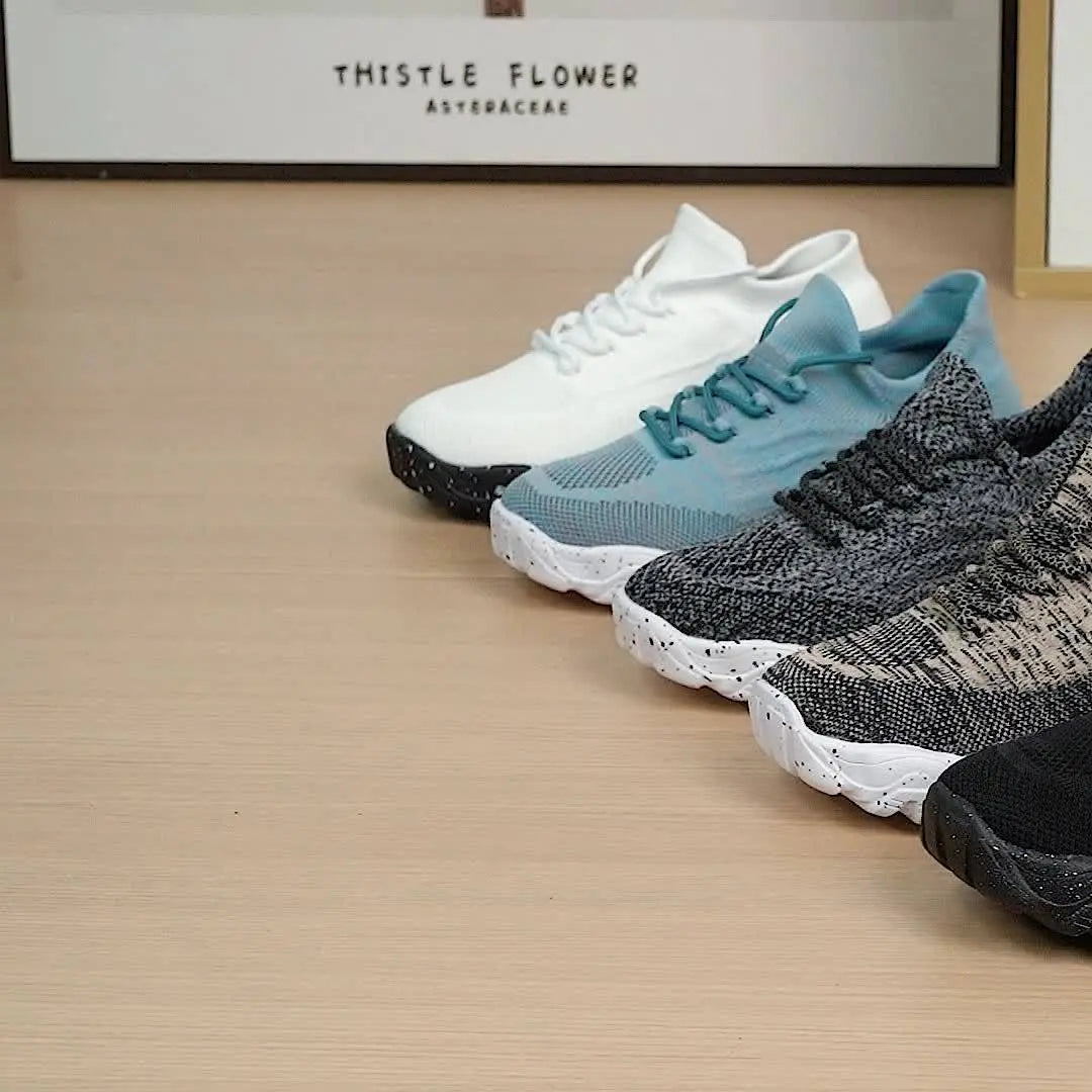 Womens Breathable Low Top Sneakers - Lightweight, Lace-Up, Fabric Upper, Rubber Sole, Solid Color, Casual, Sporty, All-Season Shoes for Everyday Wear Temu