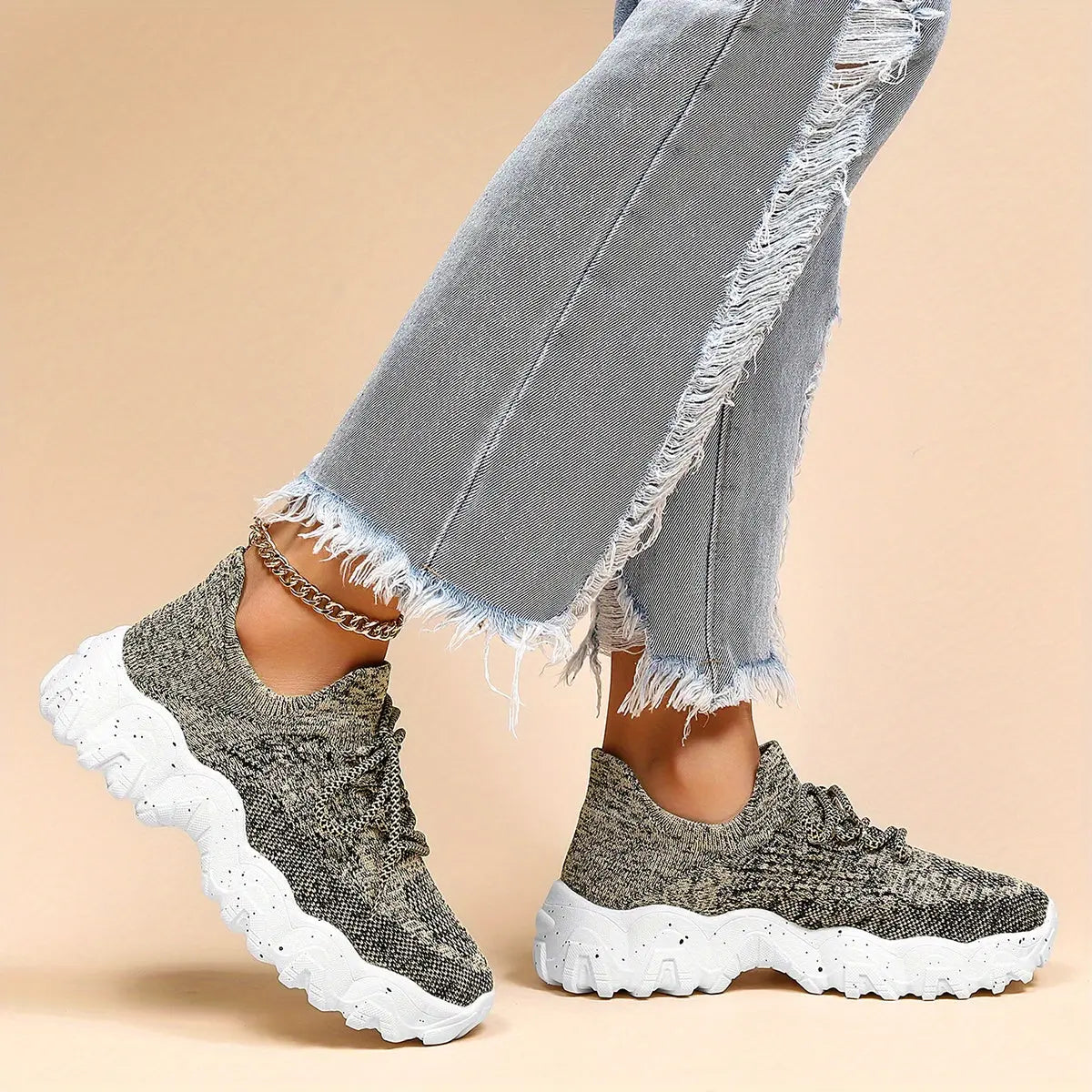 Womens Breathable Low Top Sneakers - Lightweight, Lace-Up, Fabric Upper, Rubber Sole, Solid Color, Casual, Sporty, All-Season Shoes for Everyday Wear Temu