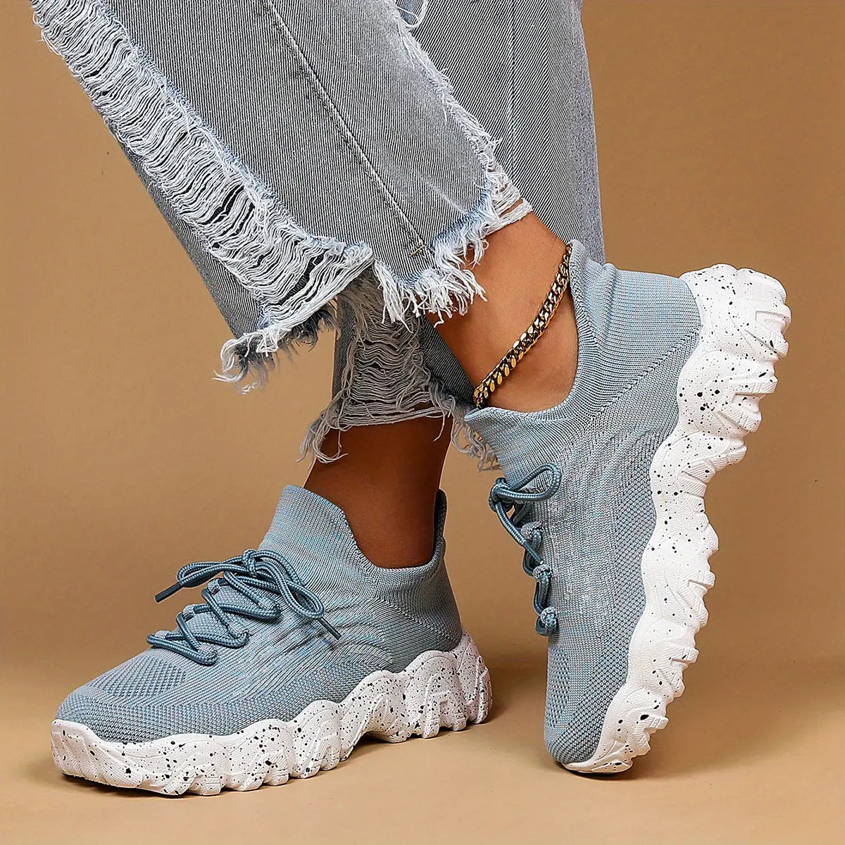Women's Simple Plain Lace Up Low Top Sneakers, Casual Breathable Lightweight Socks Shoes, Minimalist Running Shoes Sporty Sneakers Temu