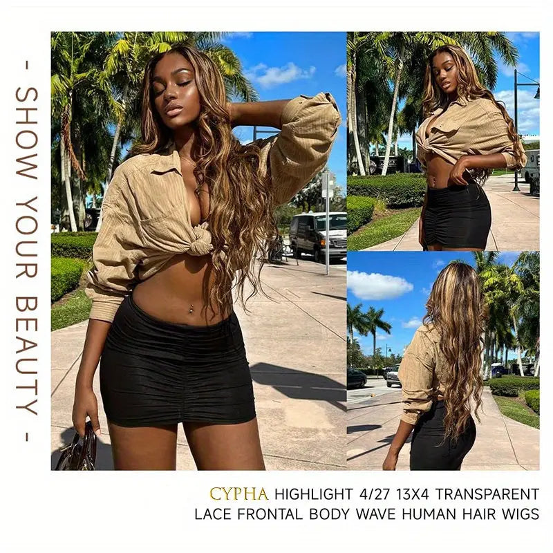 250% Density Wigs Human Hair Long Body Wave Lace Front Wigs Human Hair Wig 4/27 Honey Blonde Pre Plucked With Baby Hair Temu