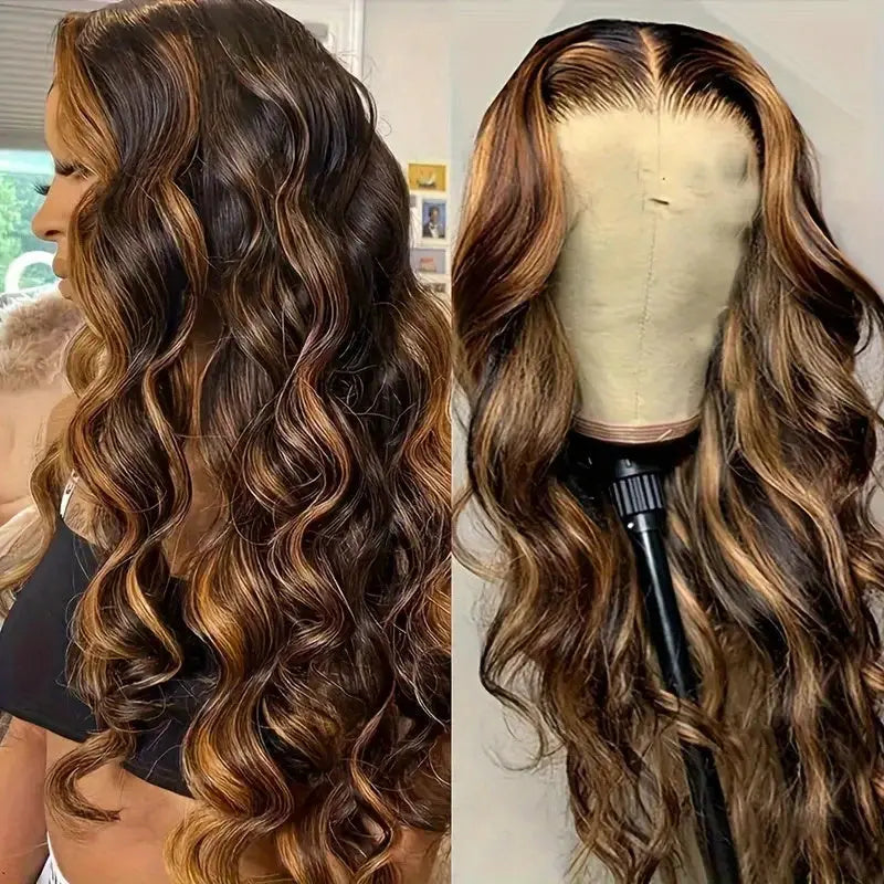 250% Density Wigs Human Hair Long Body Wave Lace Front Wigs Human Hair Wig 4/27 Honey Blonde Pre Plucked With Baby Hair Temu