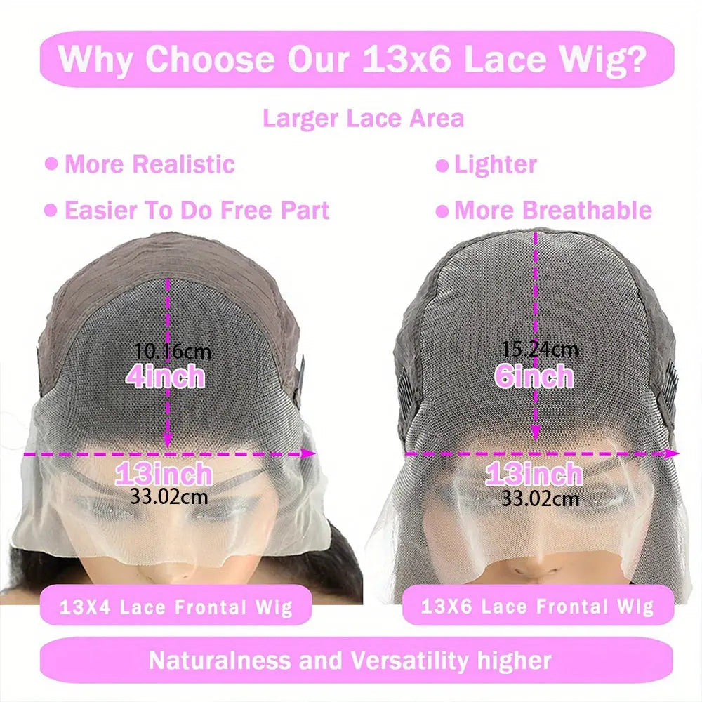 250% Density Straight Lace Front Wig Transparent HD 13x6 Straight Brazilian Virgin Human Hair Lace Frontal Wigs Pre Plucked With Baby Hair Black For Women 34Inch Temu