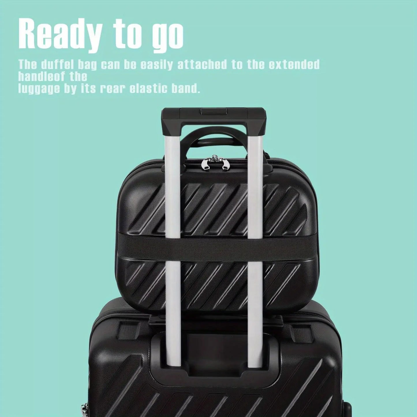 5-Piece ABS Luggage Set, Includes 12", 14", 20", 24" & 28" Hardside Spinner Suitcases, With TSA Lock Spinner Wheels Durable Travel Luggage AliExpress
