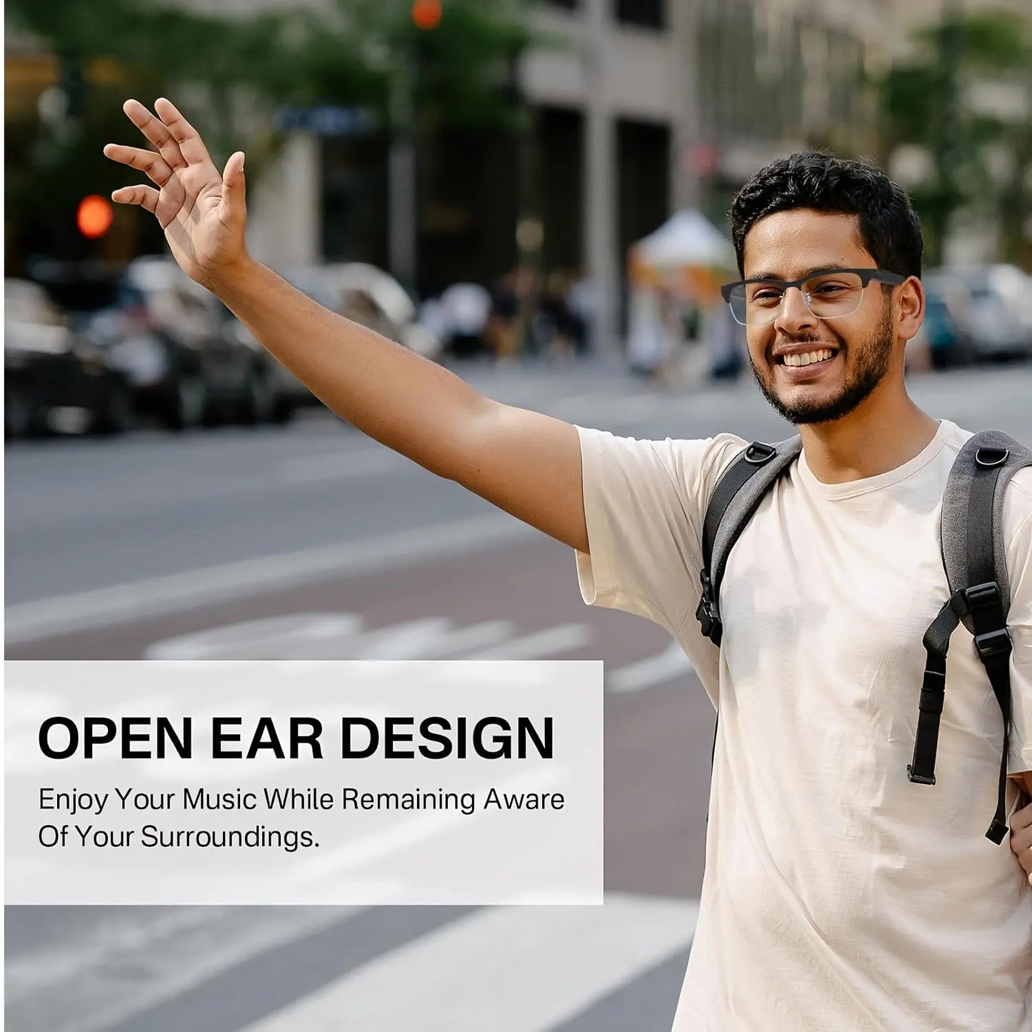 HD Smart Glasses - Built-in Microphone, HiFi Music, Anti-Blue Light, Voice Assistant Compatible, iPhone/Android Friendly, Office Eye Protection, Daily Outdoor Use, Stylish Business Wear Temu