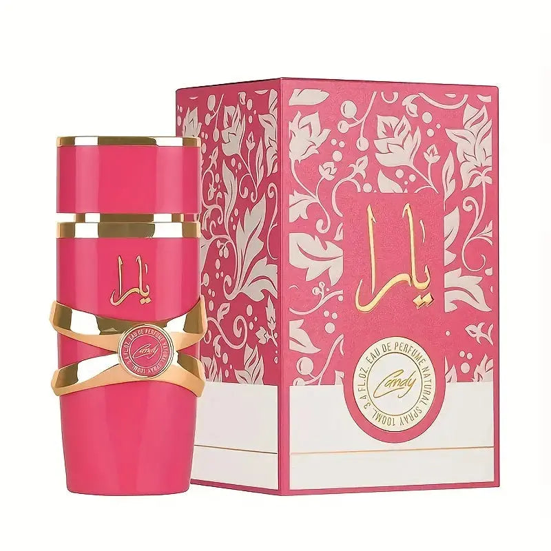 LATTAFA Yara 100ml Perfume Spray, Women's Eau de Toilette, Cologne, Long Lasting Floral, Elegant Floral, Alcohol Matrix, Formaldehyde-free, EDP, Liquid Perfume, Long Lasting Floral, perfect for dates, birthdays, Valentine's D Chic Le'Meek