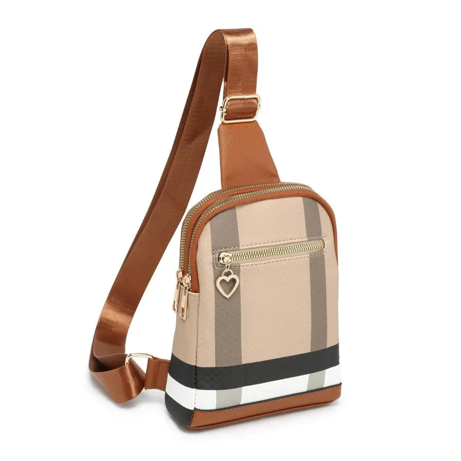 ZENG BAG Women's Fashion Small Crossbody Bag - Women's Crossbody Waist Bag PU Leather Multifunctional Crossbody Belt Chest Bag with Adjustable Shoulder Strap Suitable for Casual Travel Shopping Perfect Valentine's Day Gift fo Chic Le'Meek