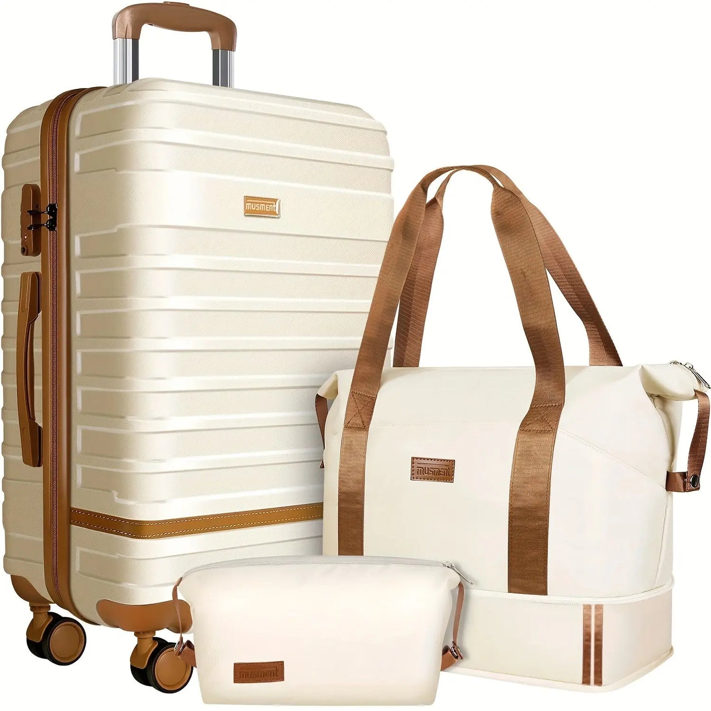 Suitcase Set Luggage Sets, 20 Inch Carry On Luggage With TSA Lock And Double Spinner Wheels, Suitcase With Travel Bag And Toiletry Bag AliExpress