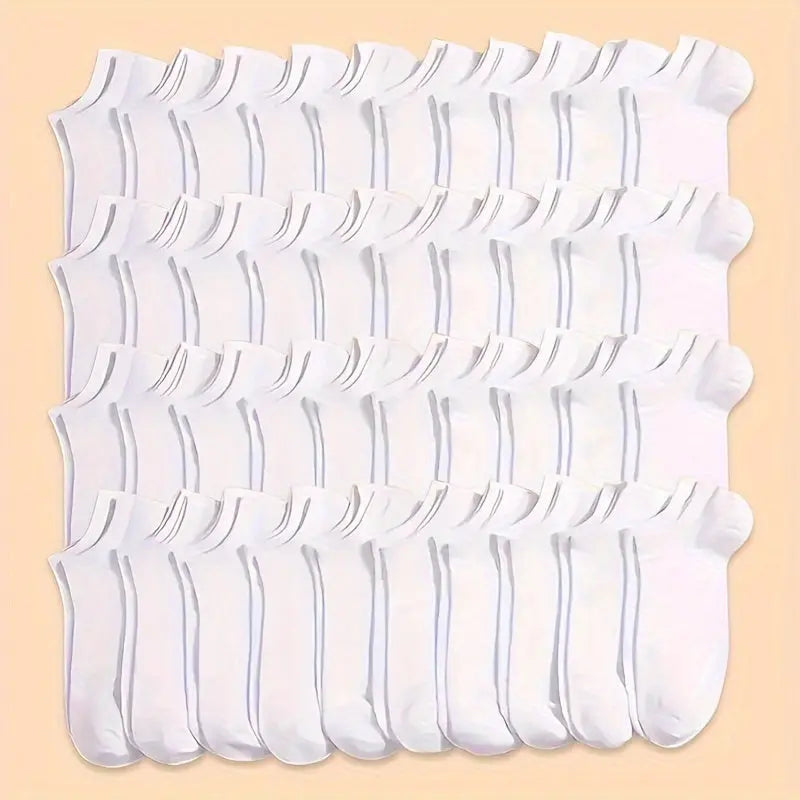 20/40 Pairs of Men's ComfySoft Knitted Liner Socks - Breathable, Sweat-Absorbing, Anti-Odor, Elastic & Soft - Perfect for Spring & Summer Casual Wear Temu