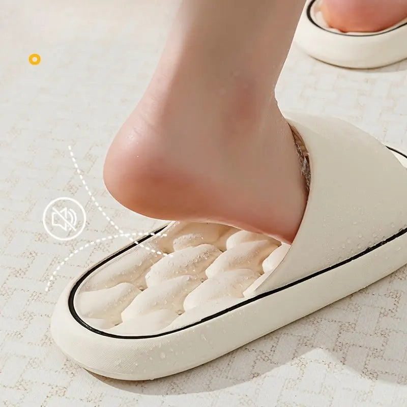 Sanrio Hello Kitty Kawaii Cartoon Slides - Unisex Breathable Soft Sole EVA Slippers, Comfortable Non-Slip Casual Shoes for Indoor & Outdoor Use, Black & Cream Design with Red Bows, Cute Slippers Chic Le'Meek