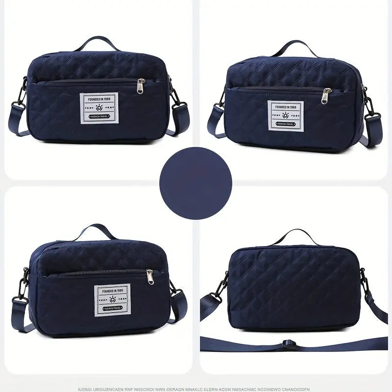 Large Capacity Travel Duffel Bag in Oxford Fabric, Portable Sports Gym Storage Bag, Weekend Overnight Bag for Women Chic Le'Meek