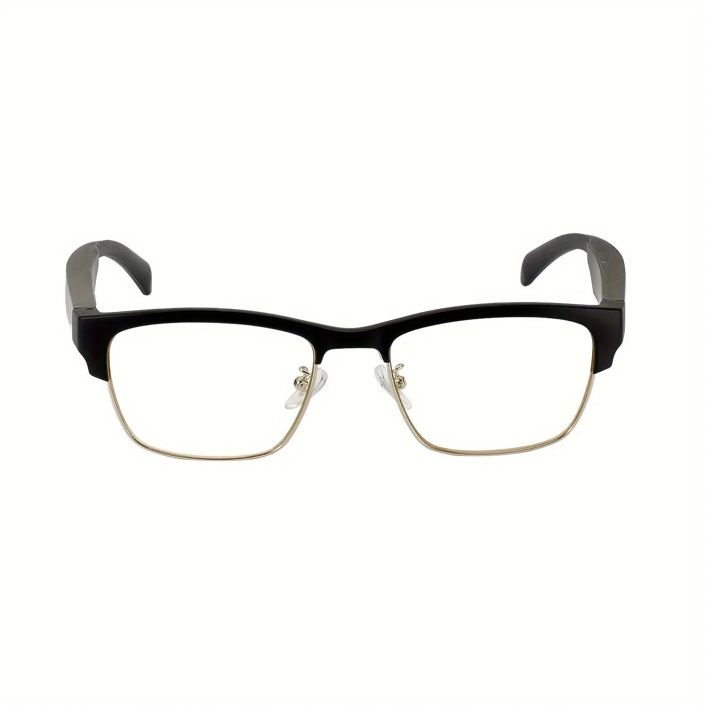 HD Smart Glasses - Built-in Microphone, HiFi Music, Anti-Blue Light, Voice Assistant Compatible, iPhone/Android Friendly, Office Eye Protection, Daily Outdoor Use, Stylish Business Wear Temu