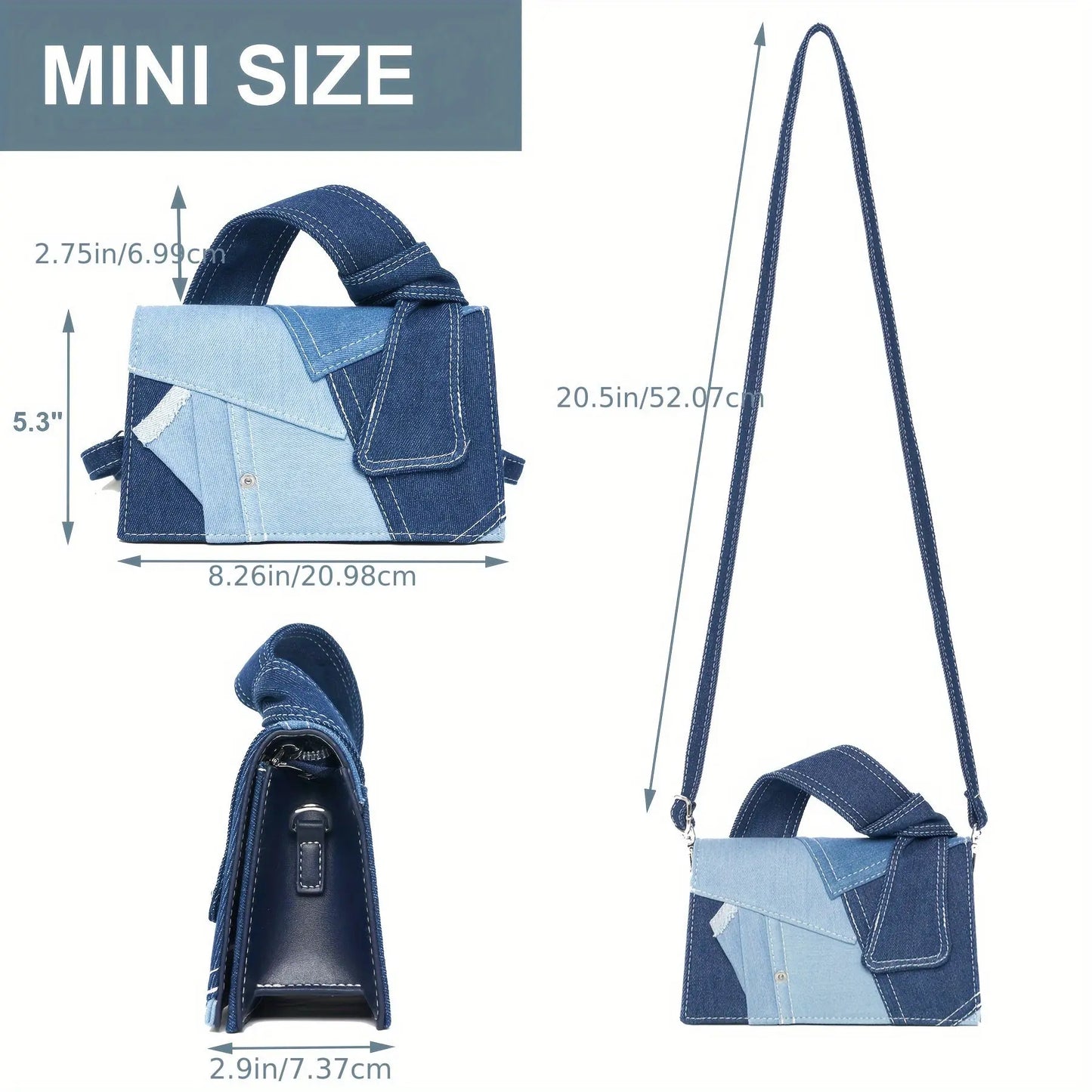 Ladies' Geometric Cowboy Shoulder Bag - A Casual Handbag With Zipper Closure, Unlined Fabric, Hand Washable - A Fashionable Crossbody Bag Suitable For Shopping, Dating, And Commuting Chic Le'Meek