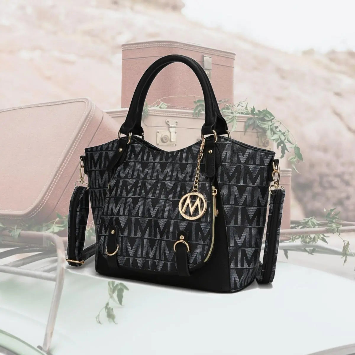 MKF Collection Fula Signature Vegan Leather Women's Satchel Handbag by Mia k Chic Le'Meek