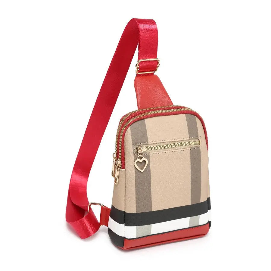 ZENG BAG Women's Fashion Small Crossbody Bag - Women's Crossbody Waist Bag PU Leather Multifunctional Crossbody Belt Chest Bag with Adjustable Shoulder Strap Suitable for Casual Travel Shopping Perfect Valentine's Day Gift fo Chic Le'Meek
