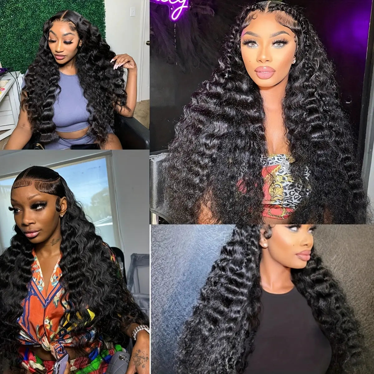 30Inch 13x6 Deep Curly Human Hair Wigs For Women Pre Plucked Loose Deep Wave Hd Transparent Frontal Wig Full Density Temu