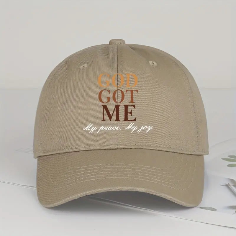 Stylish God Got Me Print, Snapback Design, Comfortable Trucker Hat for Casual Leisure Outdoor Sports - Perfect Gift for Fathers Day, Independence Day, Mothers Day, New Year, Thanksgiving Day Temu