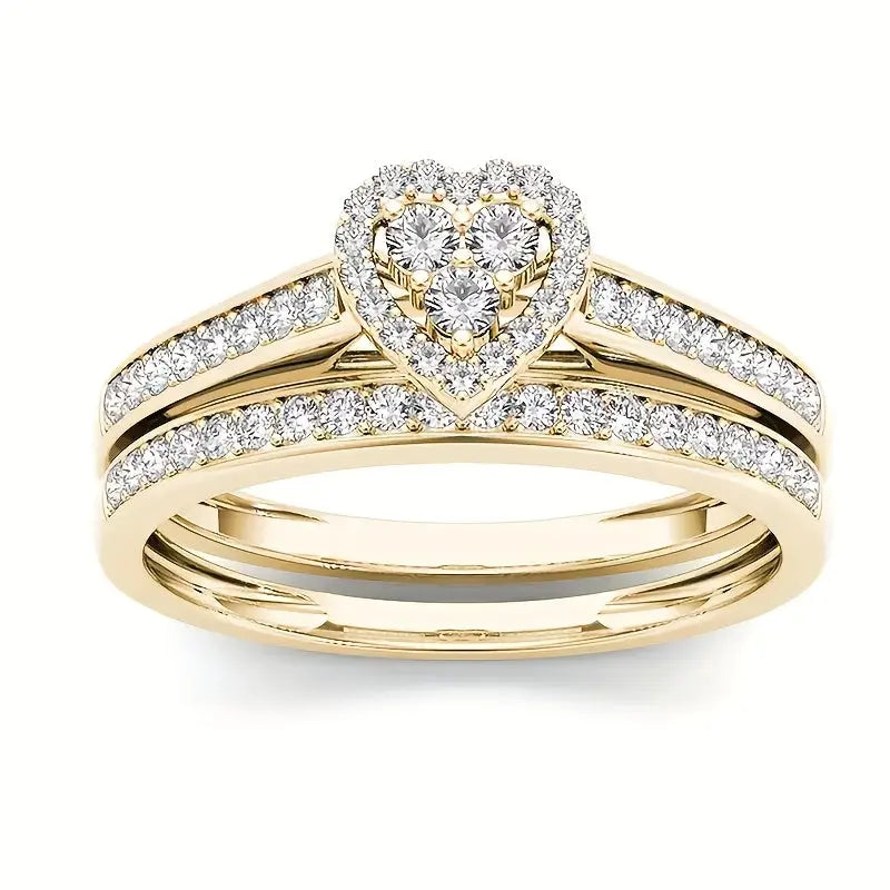 9 Classic Women'S Multi Style Wedding Ring Sets, Including Synthetic Zirconia Rings, Perfect For Daily Women'S Clothing, Jewelry, And Accessories Chic Le'Meek