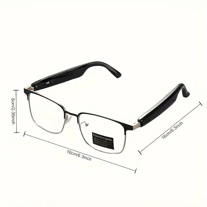 Unisex Smart Glasses with Auto-Dimming & Fashion Glass Transition, Built-in Mic/Speaker for HD Voice Calls & Hi-Fi Sound, Lightweight Battery-Powered Design for Driving,, Home Use - Perfect Holiday Gift, Driving Eyewear, Acce Chic Le'Meek