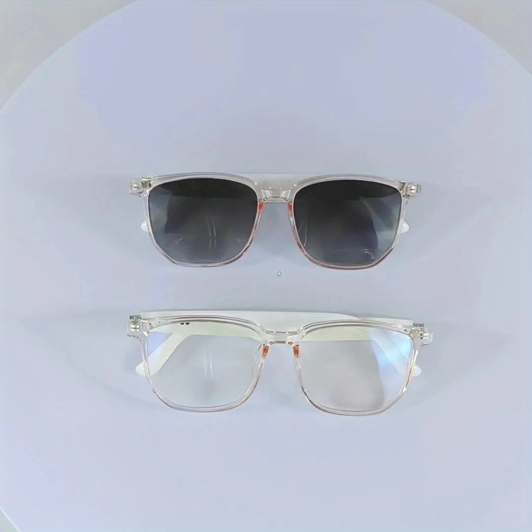 2025 New Smart Wireless Audio Glasses: Sports Music And Calls, Headphone Smart Glasses, Lightweight To Wear, Built-in Microphone And Speaker, Noise Cancellation, Touch And AI Voice Assistant, Compatible With IPhone/Android Chic Le'Meek