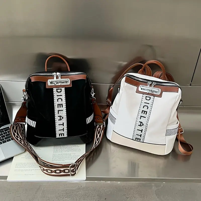 Stylish Women's Punk Shoulder Bag - Travel Backpack With Lightweight Durable Material, Multiple Pockets For Daily Use & Adventure Temu