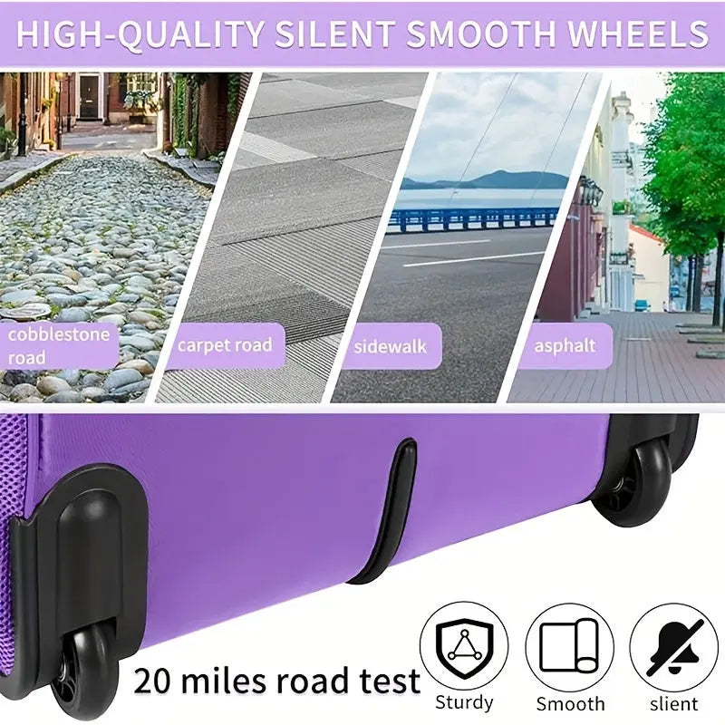 Water Resistant Nylon Laptop Bag with Wheels, Overnight Travel Computer Bag for Work, College, Business, Wife, Mom, Teacher - Perfect Gift for Christmas, Mother's Day, New Year, Valentine's Day, Women' Temu