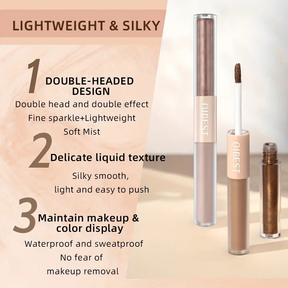 6pcs Double Ended Liquid Eyeshadow Set - Pearly Glitter and Matte Finish, Smooth Delicate Texture, Long-Lasting, Highly Pigmented Temu