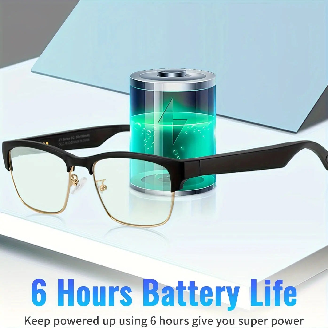 Smart Glasses With Blue Light Filtering, Low Latency Audio, Built-in Microphone, Speaker, Touch Control, Compatible With AI Voice Assistants, Suitable For Both Men And Women, Suitable For Audio, Movies, And Learning. Chic Le'Meek