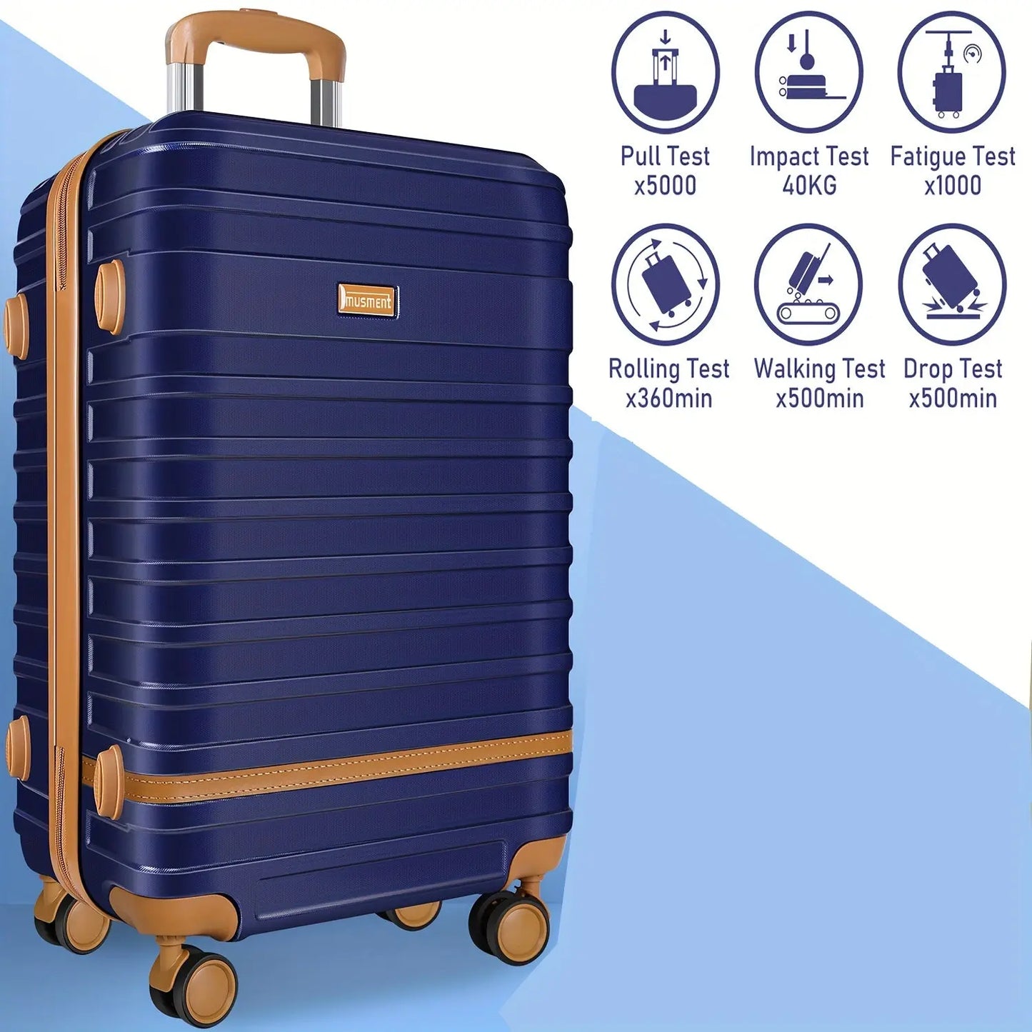 Suitcase Set Luggage Sets, 20 Inch Carry On Luggage With TSA Lock And Double Spinner Wheels, Suitcase With Travel Bag And Toiletry Bag AliExpress