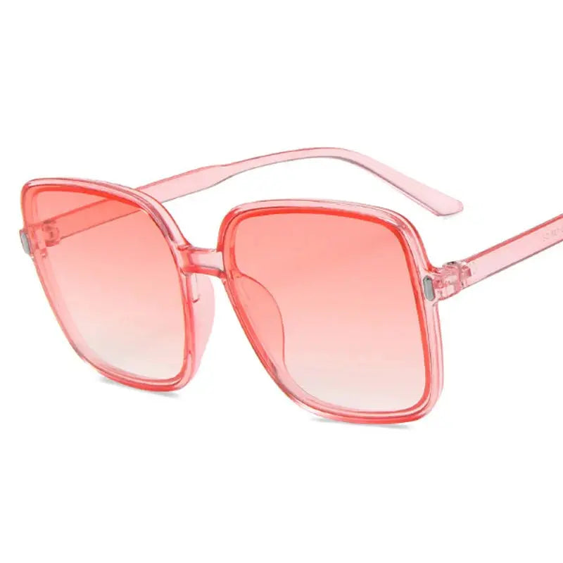 Fashion Designer Square Sunglasses Woman Retro Vintage Gradient Sun Glasses Female Clear Lens Black White Oculos De Sol Chic Le'Meek