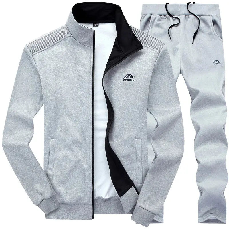 Men Sportwear Sets Fashion Autumn Spring Sporting Suit Sweatshirt +Sweatpants Mens Clothing 2 Pieces Sets Slim Tracksuit hoodies Temu