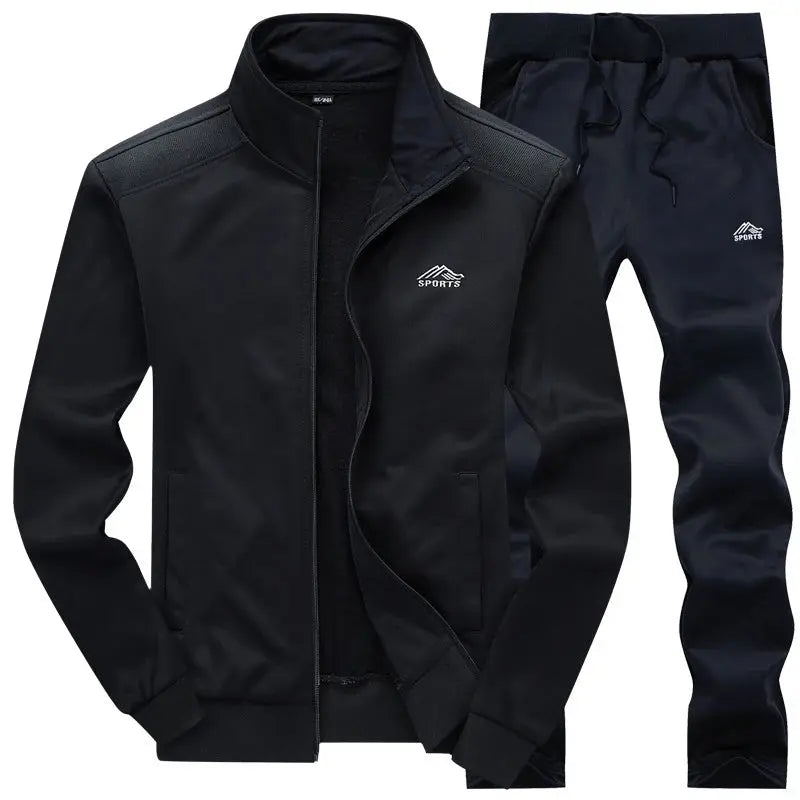 Men Sportwear Sets Fashion Autumn Spring Sporting Suit Sweatshirt +Sweatpants Mens Clothing 2 Pieces Sets Slim Tracksuit hoodies Temu