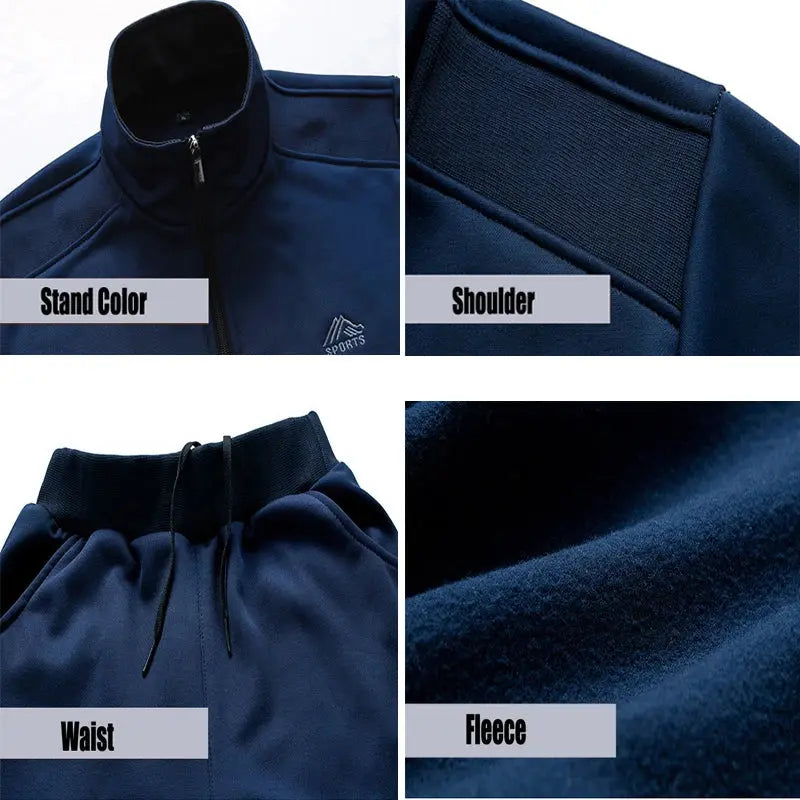 Men Sportwear Sets Fashion Autumn Spring Sporting Suit Sweatshirt +Sweatpants Mens Clothing 2 Pieces Sets Slim Tracksuit hoodies Temu