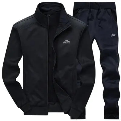Men Sportwear Sets Fashion Autumn Spring Sporting Suit Sweatshirt +Sweatpants Mens Clothing 2 Pieces Sets Slim Tracksuit hoodies Temu