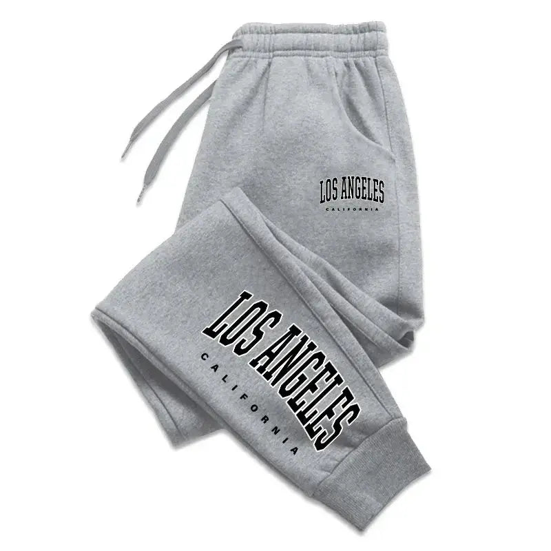 Los Angeles Womens Mens Sweatpants Elastic waist Casual Outdoors Jogging Pants High Quality Fashion Versatile Sport Trousers Chic Le'Meek