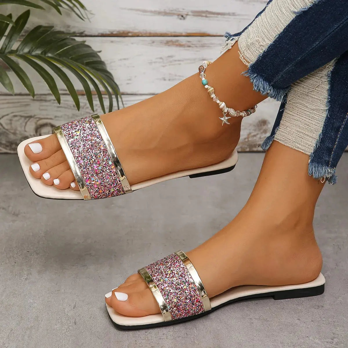 2024 New Designer Casual Flat Fashion Shoes Women Elegant Slip on Walking Slippers Lightweight Comfortable Shoes Slides Women AliExpress