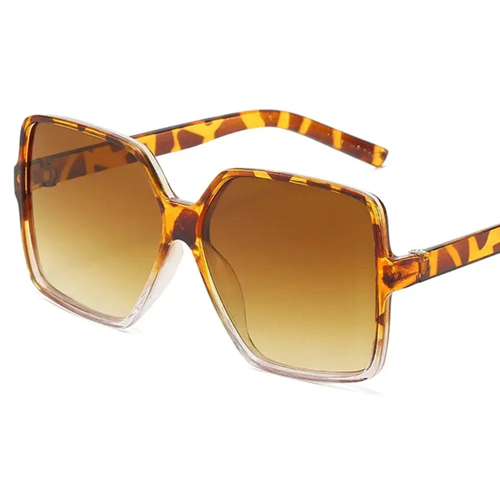 Black Square Oversized Sunglasses Women Big Frame Colorful Sun Glasses Female Mirror Oculos Unisex Gradient Hip Hop Shades Temu
