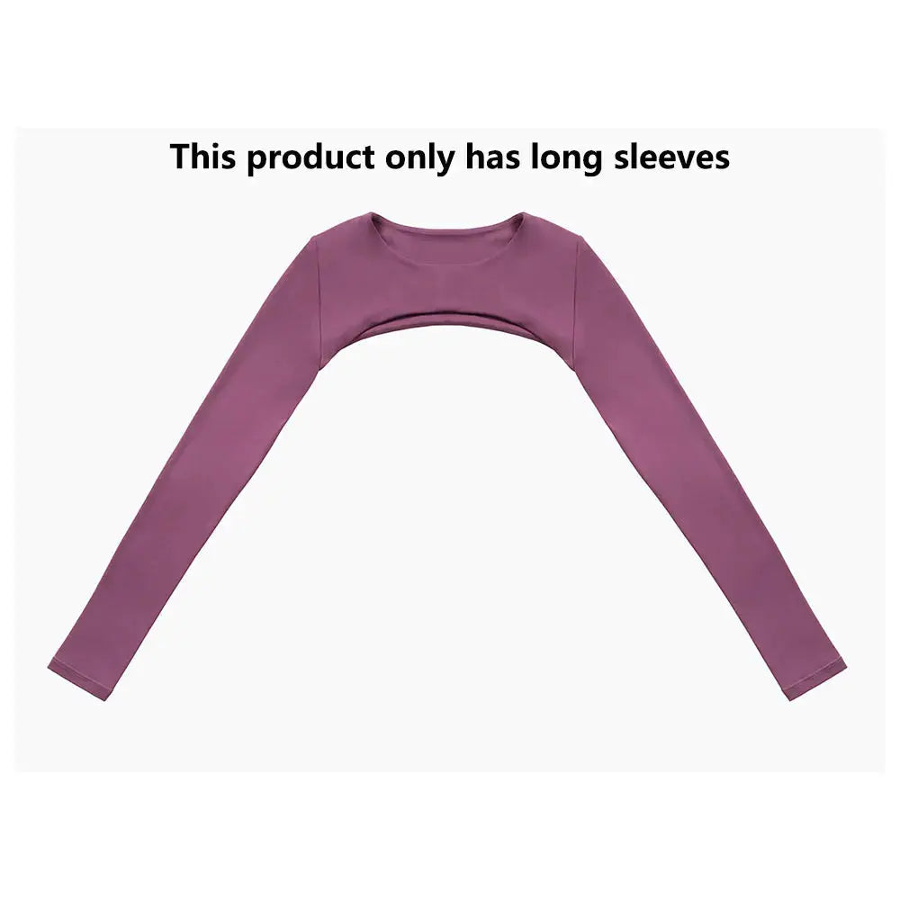 New Sports Camisole Yoga Long Sleeved Shawl Yoga Top Nude Fitness Yop Gym Push Ups Workout Top Running Sports Smock Chic Le'Meek