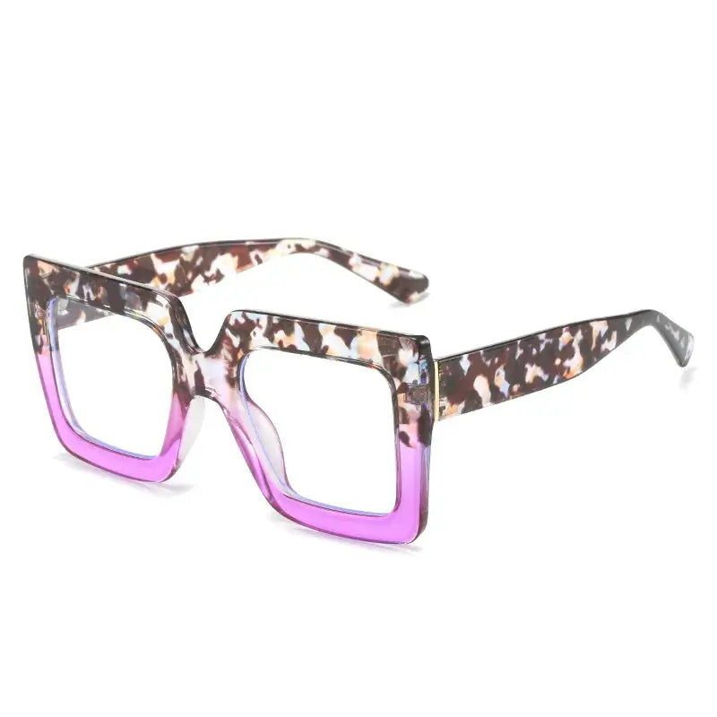 Colorful Anti Blue Light Glasses For Women Square Oversized Black Ladies Optical Glasses Frame Clear Lens Female Eyeglasses Temu