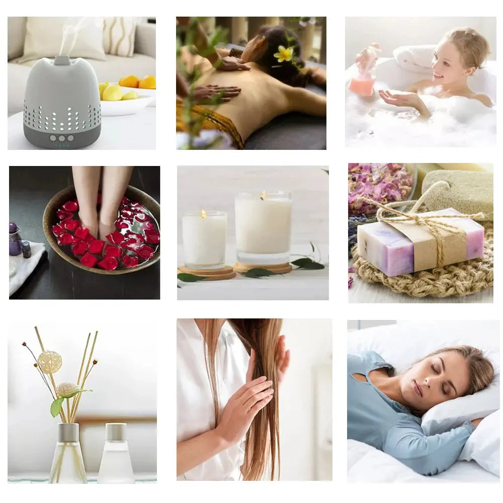 Lavender Eucalyptus Essential Oil Diffuser Aroma Oil 30ML Jasmine Vanilla Sandalwood Patchouli Lemon Ylang Ylang Rose Chamomile Chic Le'Meek