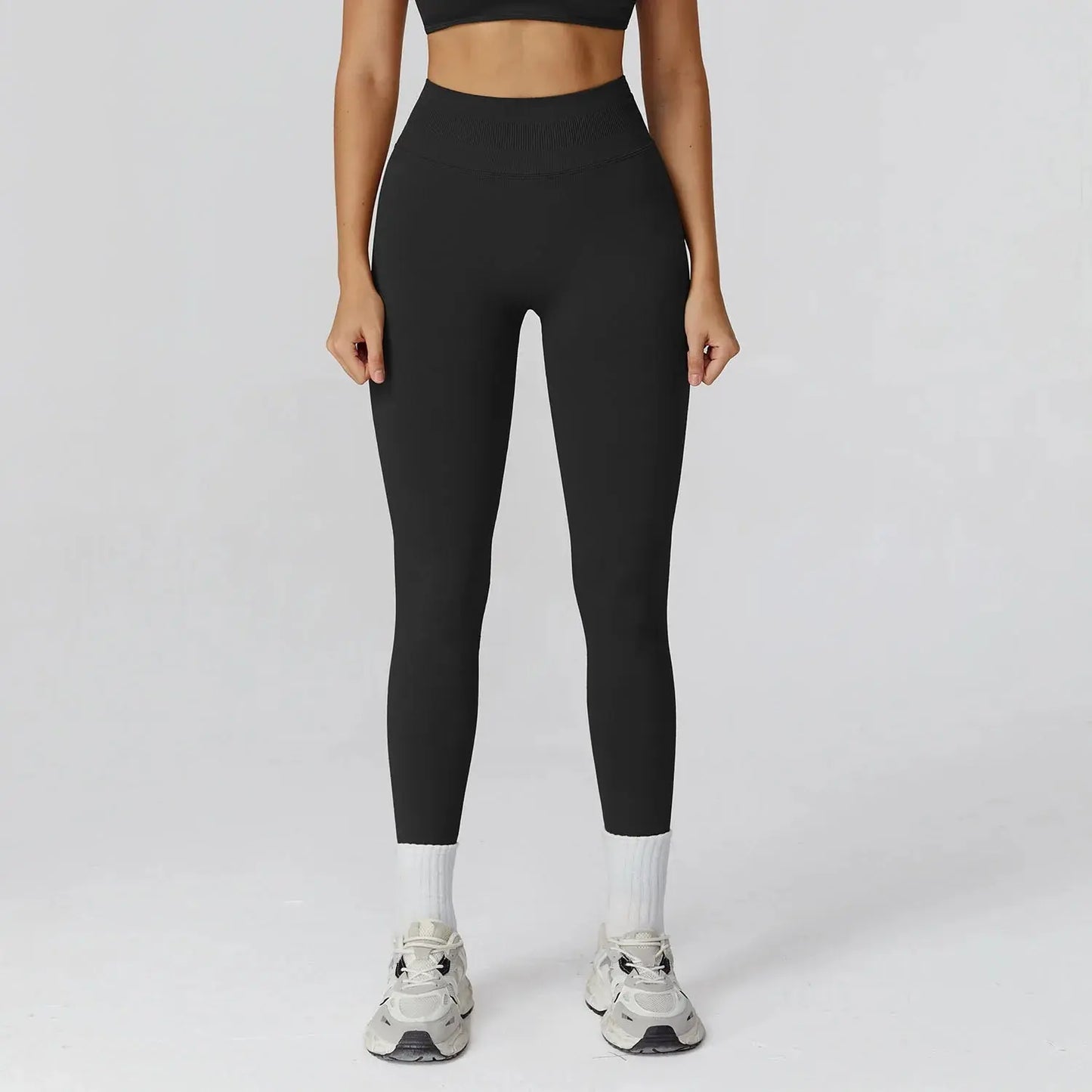 New Sexy Back Hollow Out Long Sleeve Yoga Shirts Square Neck Quick Dry Running Tops Tight Slimming Gym Fitness T-Shirt With Pads Chic Le'Meek