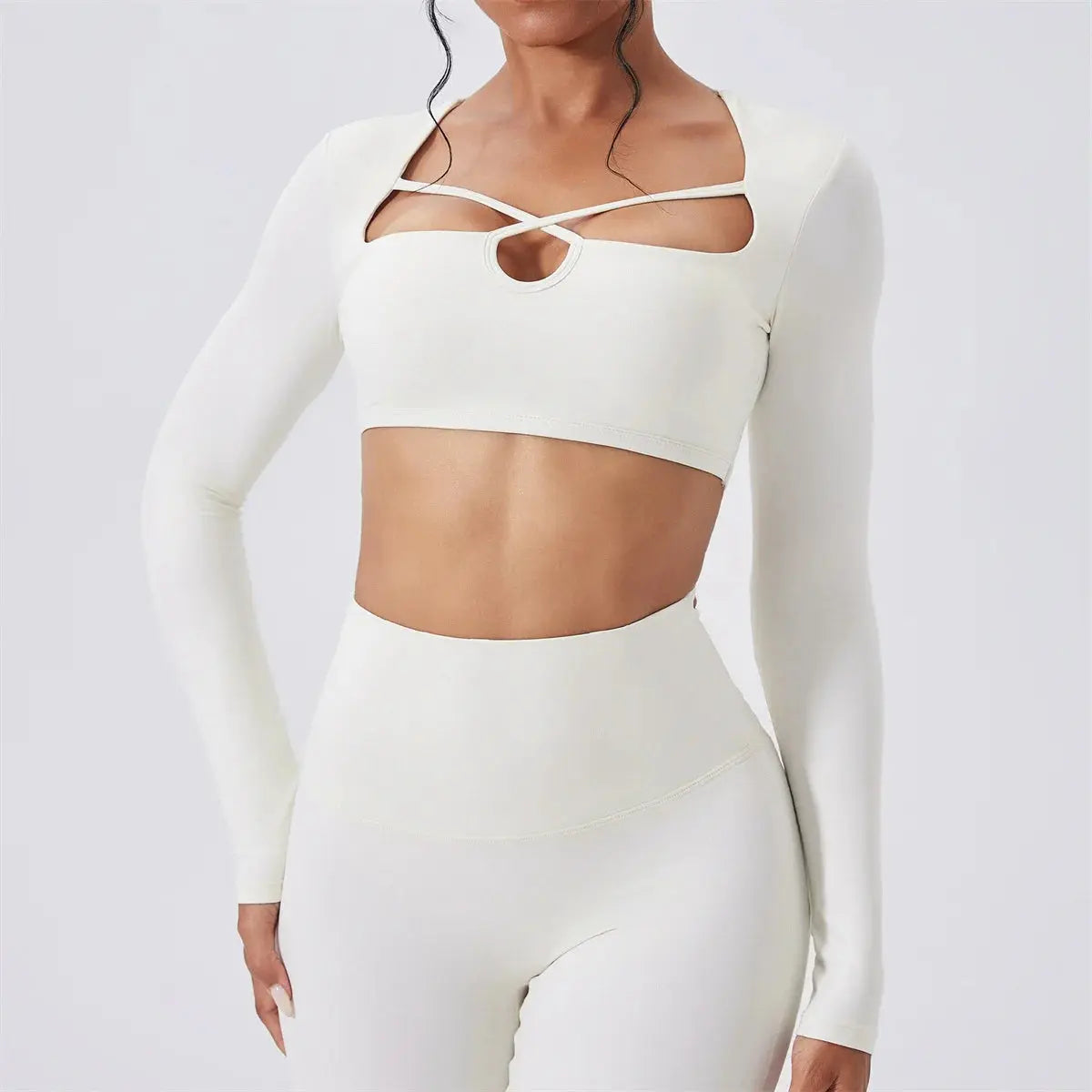 Pad Yoga Long sleeved Women's Outdoor Running Fitness Wear T-shirt Long sleeved Yoga Shirt Gym Push Up Workout Sports Top XP38 Chic Le'Meek