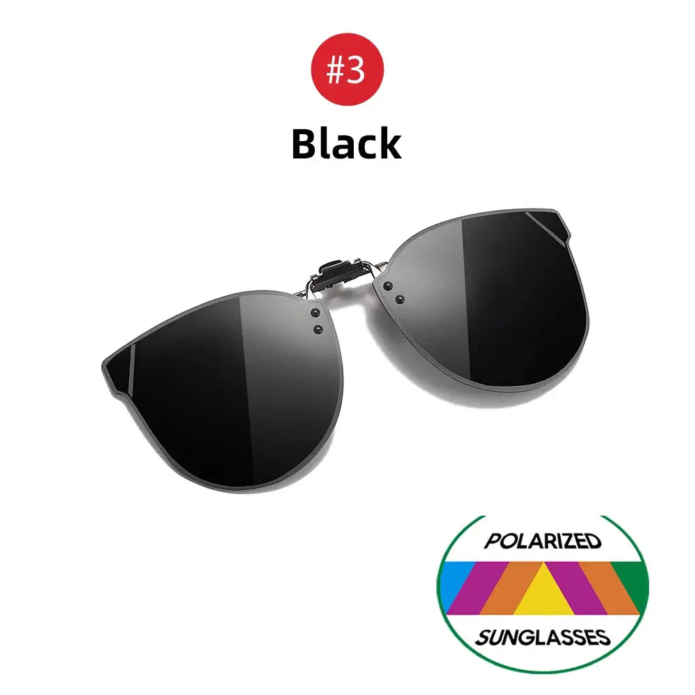 VIVIBEE Gradient Women's Cat Eye Flip Up Clip On Sunglasses Women Driving Polarized Oversized Sun Glasses Purple Eyeglasses Temu