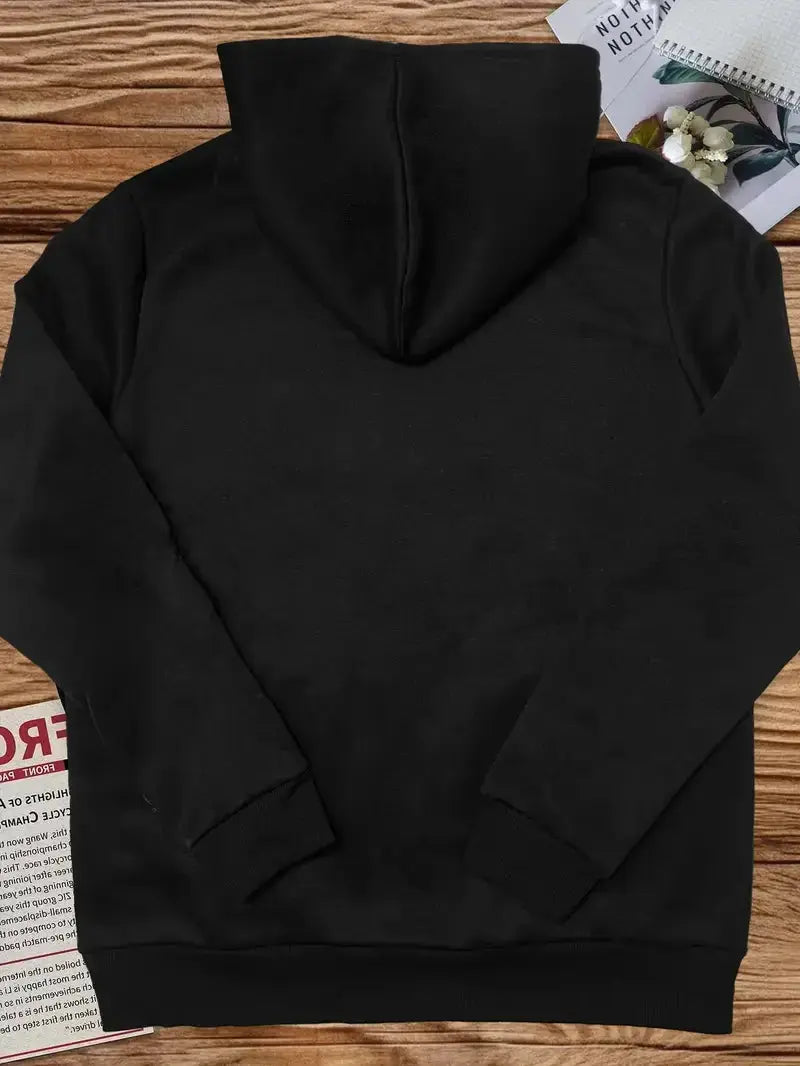 Women's Plus Size Casual Hoodie With Feet Blanket Design Polyester Knit Fabric Long Sleeve Regular Length For Autumn Winter Chic Le'Meek