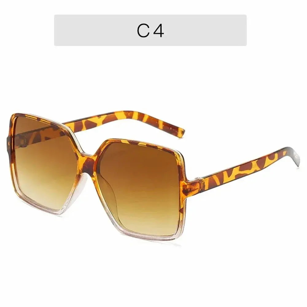 Black Square Oversized Sunglasses Women Big Frame Colorful Sun Glasses Female Mirror Oculos Unisex Gradient Hip Hop Shades Temu