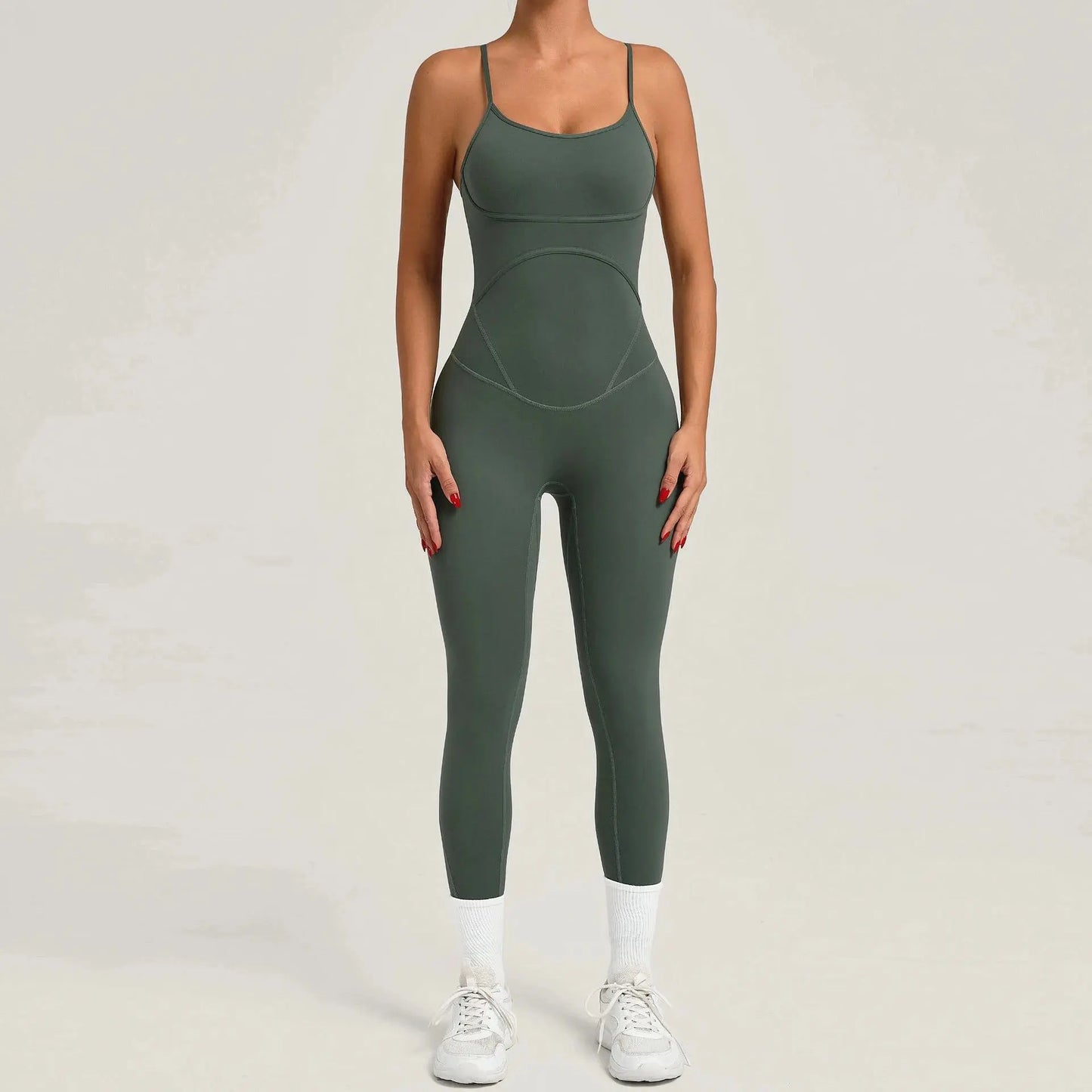 Pad Sports Fitness Jumpsuit Cross Open Back Adjustable Strap Hip Lift Tight Slim Fitness Yoga Set Gym Running Sports Wear XP96 Chic Le'Meek