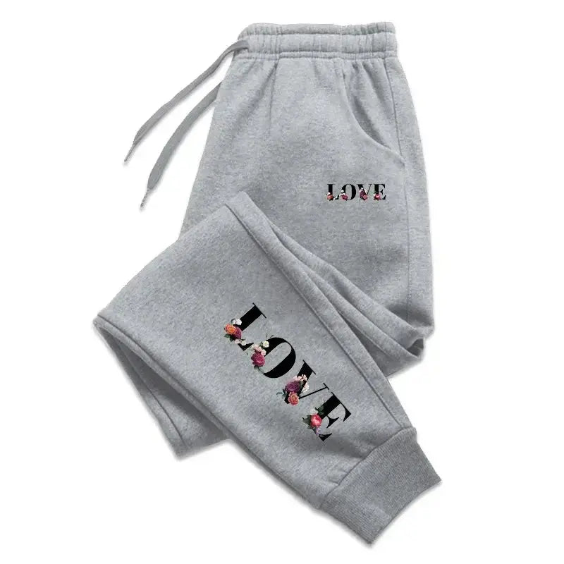Womens Tracksuit Trousers New LOVE Letter Print Street Luxury Sweatpants Daily Casual Simplicity Versatile Jogging Sport Pants Chic Le'Meek