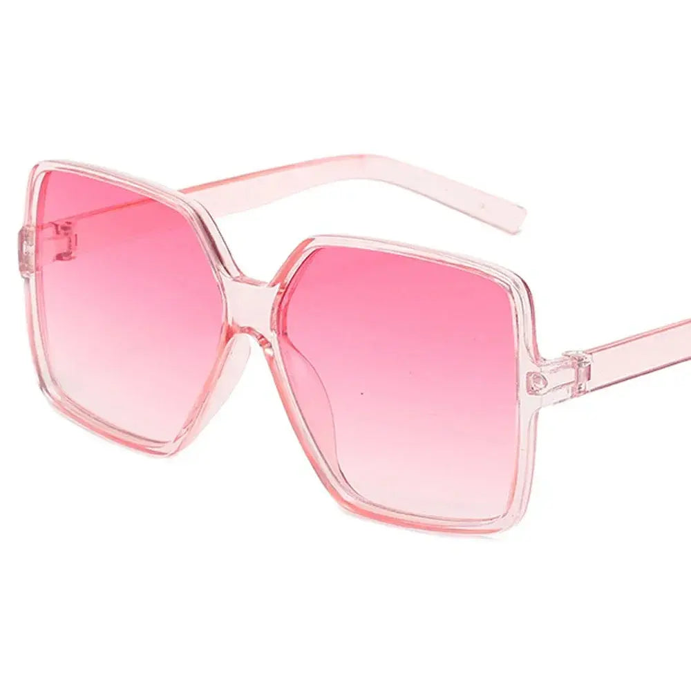 Black Square Oversized Sunglasses Women Big Frame Colorful Sun Glasses Female Mirror Oculos Unisex Gradient Hip Hop Shades Temu