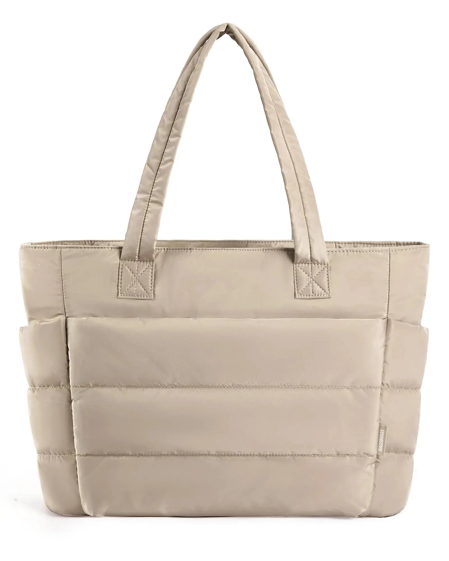 BAGSMART The Bubble Tote Bag Cotton Padded Female Quilting Puffy Shoulder Shopper Purse Simple Daily Handbag Women's Bags Temu