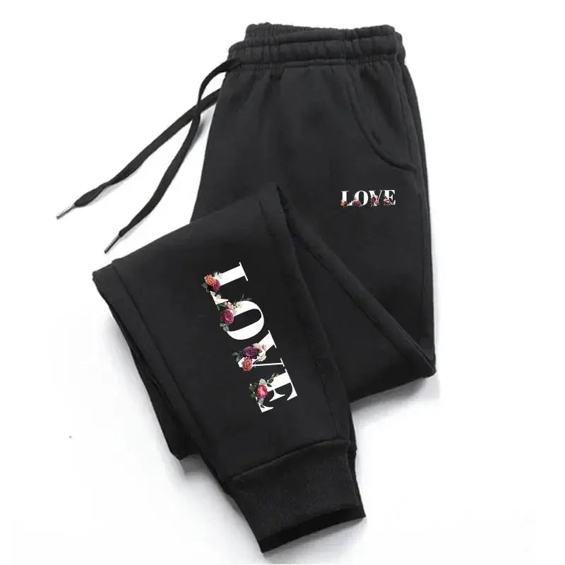 Womens Tracksuit Trousers New LOVE Letter Print Street Luxury Sweatpants Daily Casual Simplicity Versatile Jogging Sport Pants Chic Le'Meek